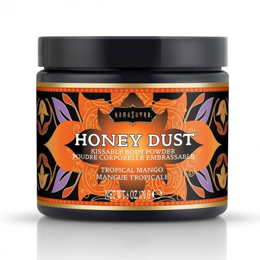 Пудра для тела Honey Dust Body Powder с ароматом манго - 170 гр. - Kama Sutra - купить с доставкой в Барнауле