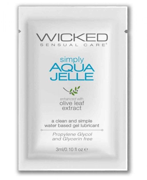 Гель-лубрикант Simply Aqua Jelle - 3 мл. - Wicked - купить с доставкой в Барнауле