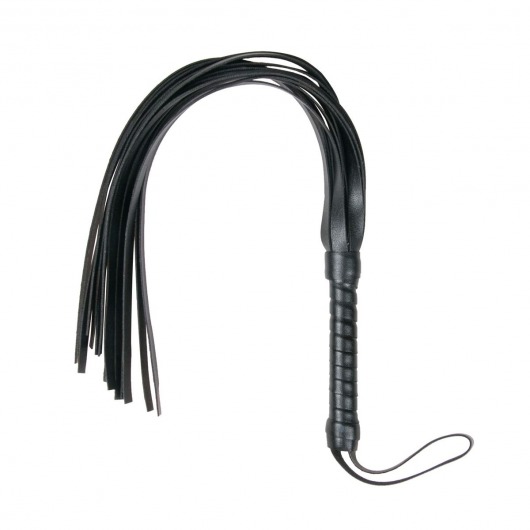 Черный флоггер Flogger Whip - 46 см. - Easy toys - купить с доставкой в Барнауле