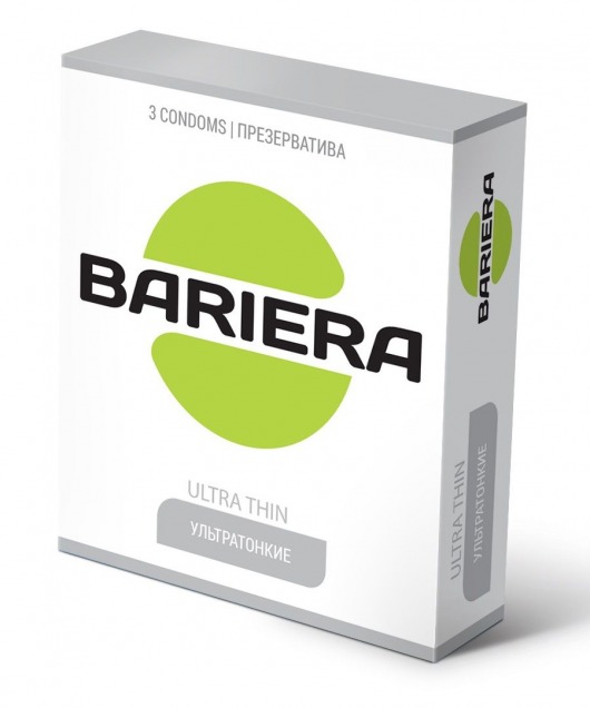 Ультратонкие презервативы Bariera Ultra Thin - 3 шт. - Bariera - купить с доставкой в Барнауле