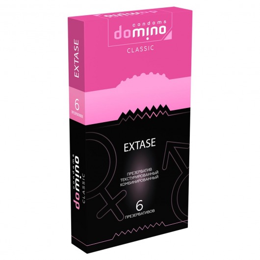 Презервативы с точками и рёбрышками DOMINO Classic Extase - 6 шт. - Domino - купить с доставкой в Барнауле