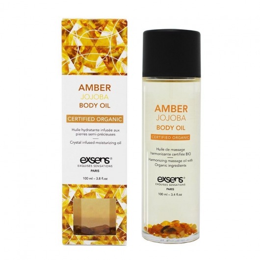 Органическое массажное масло AMBER JOJOBA - 100 мл. - Exsens - купить с доставкой в Барнауле