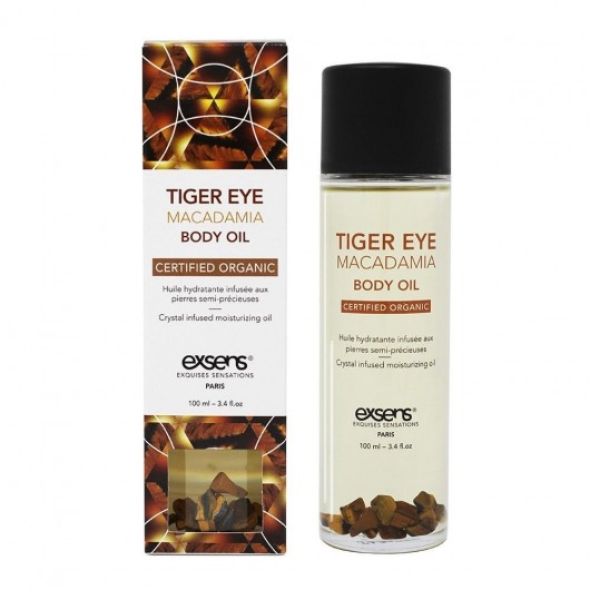 Органическое массажное масло TIGER EYE MACADAMIA - 100 мл. - Exsens - купить с доставкой в Барнауле