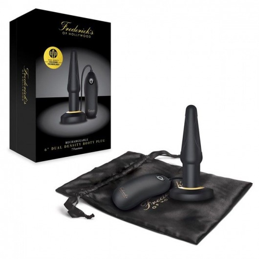 Черный анальный плаг с выносным пультом - Fredericks Of Hollywood
