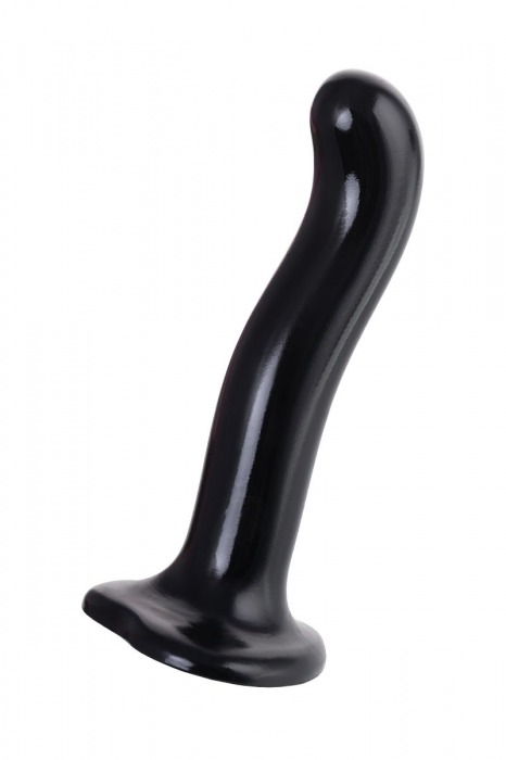 Черный стимулятор для пар P G-Spot Dildo Size M - 18 см. - Strap-on-me - в Барнауле купить с доставкой