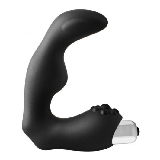 Черный вибромассажер простаты FantASStic Vibrating Prostate Massager - 11,3 см. - Dream Toys - в Барнауле купить с доставкой