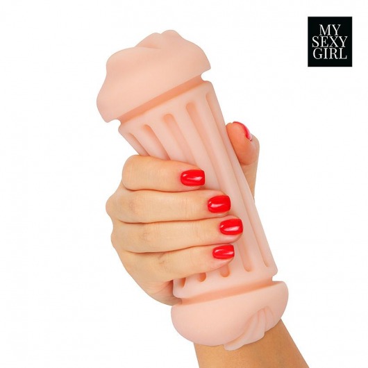 Двусторонний мастурбатор - ротик и вагина - Bior toys - в Барнауле купить с доставкой