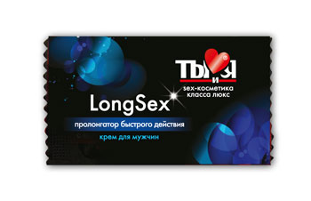 Пролонгирующий крем LongSex в одноразовой упаковке - 1,5 гр. - Биоритм - купить с доставкой в Барнауле