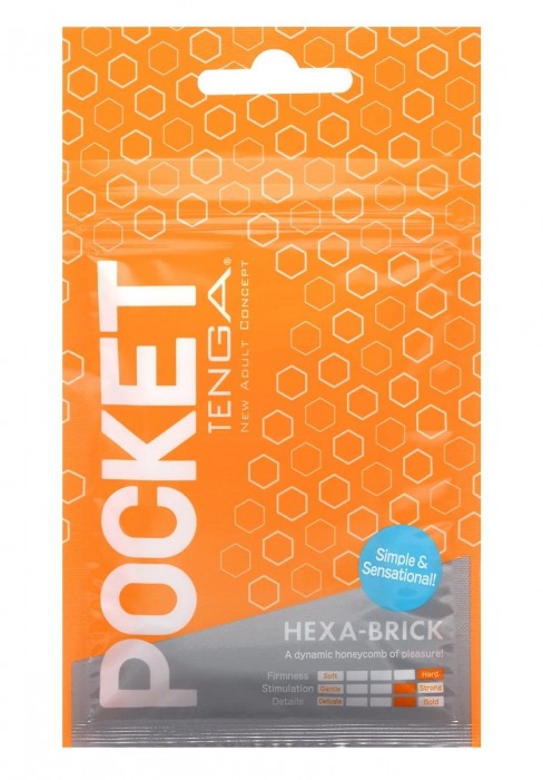 Карманный мастурбатор HEXA-BRICK - Tenga - в Барнауле купить с доставкой