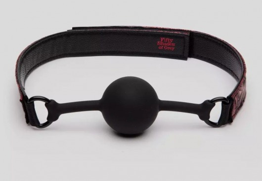 Кляп-шар на двусторонних ремешках Reversible Silicone Ball Gag - Fifty Shades of Grey - купить с доставкой в Барнауле