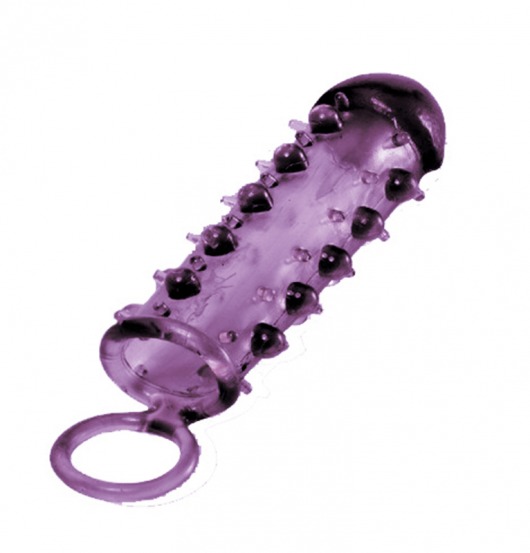 Закрытая фиолетовая насадка с пупырышками SAMURAI PENIS SLEEVE PURPLE - 14,5 см. - NMC - в Барнауле купить с доставкой