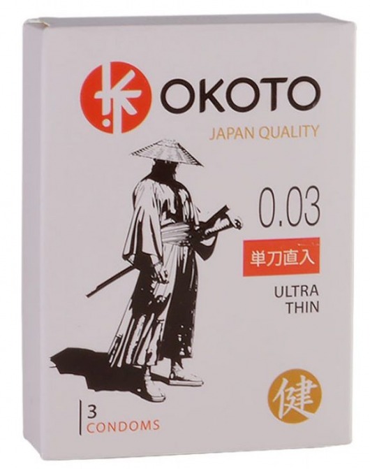 Ультратонкие презервативы OKOTO Ultra Thin - 3 шт. - Sitabella - купить с доставкой в Барнауле