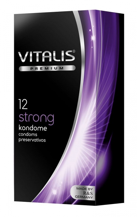Презервативы с утолщённой стенкой VITALIS PREMIUM strong - 12 шт. - Vitalis - купить с доставкой в Барнауле