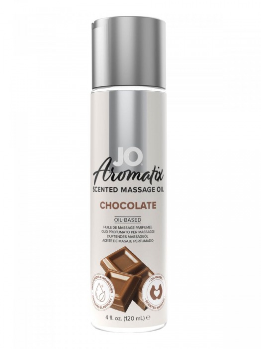 Массажное масло JO Aromatix Massage Oil Chocolate с ароматом шоколада - 120 мл. - System JO - купить с доставкой в Барнауле