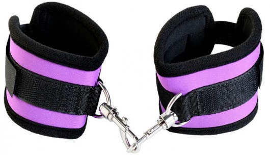 Наручники из неопрена фиолетового цвета - ToyFa - купить с доставкой в Барнауле