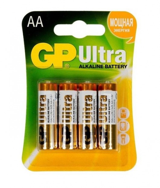 Батарейки алкалиновые GP Ultra Alkaline AA/LR6 - 4 шт. - Элементы питания - купить с доставкой в Барнауле