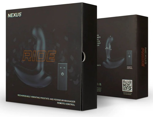 Черный вибромассажер простаты и промежности Nexus Ride - 14 см. - Nexus Range - в Барнауле купить с доставкой