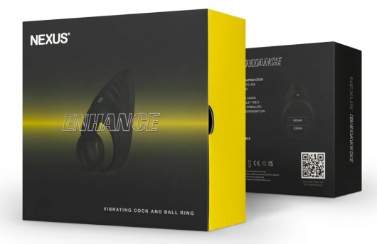 Черное эрекционное виброкольцо Nexus Enhance - Nexus Range - в Барнауле купить с доставкой