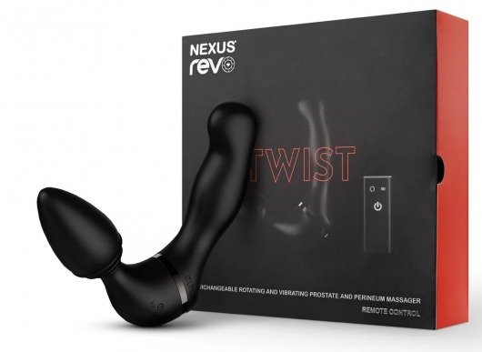 Черный гибридный вибромассажер Nexus Revo Twist - Nexus Range - в Барнауле купить с доставкой