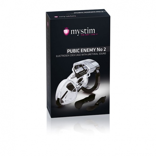 Пояс верности Pubic Enemy №2 с электростимуляцией уретры - MyStim - купить с доставкой в Барнауле