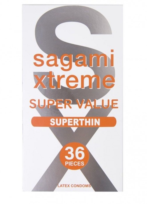 Ультратонкие презервативы Sagami Xtreme Superthin - 36 шт. - Sagami - купить с доставкой в Барнауле