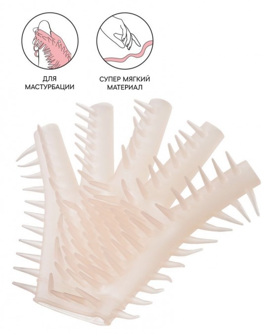 Телесная перчатка-мастубратор для чувственного массажа - Штучки-дрючки - в Барнауле купить с доставкой