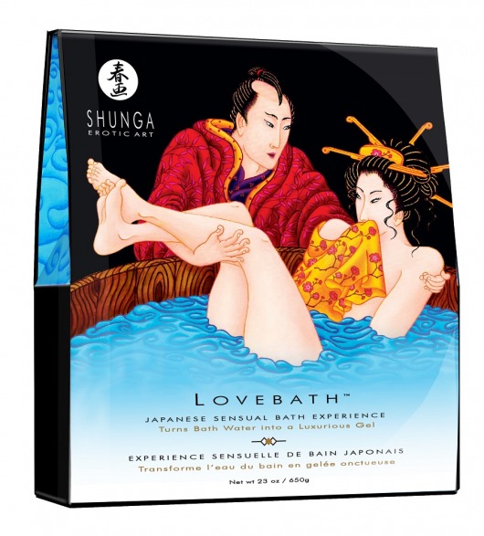 Соль для ванны Lovebath Ocean temptation, превращающая воду в гель - 650 гр. - Shunga - купить с доставкой в Барнауле