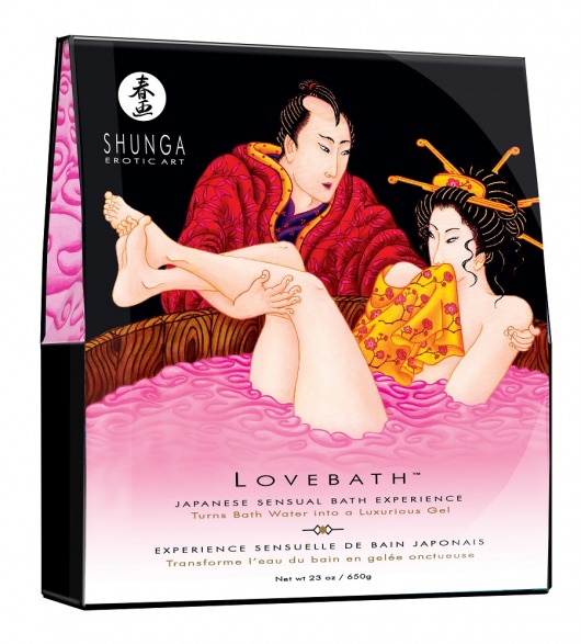 Соль для ванны Lovebath Dragon Fruit, превращающая воду в гель - 650 гр. - Shunga - купить с доставкой в Барнауле