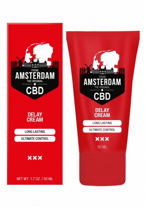 Крем-пролонгатор CBD from Amsterdam Delay Cream - 50 мл. - Shots Media BV - купить с доставкой в Барнауле