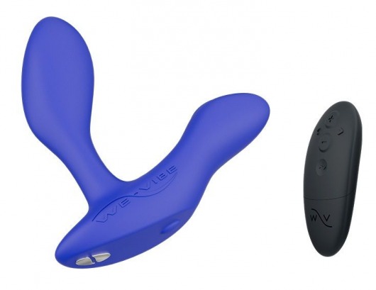 Синий анальный вибратор We-Vibe Vector+ - We-vibe - в Барнауле купить с доставкой