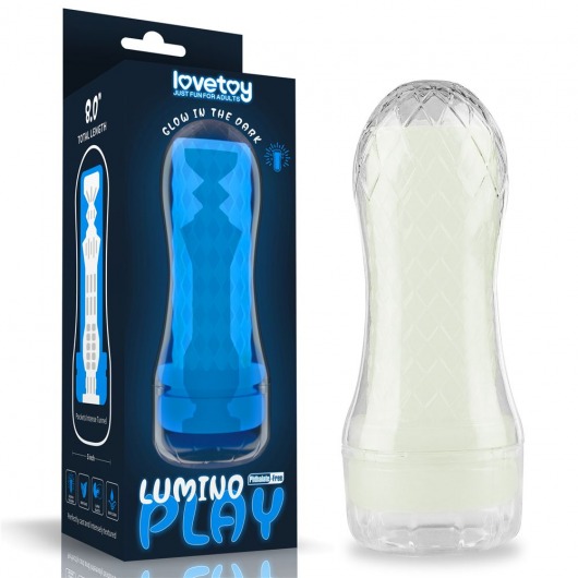 Светящийся в темноте мастурбатор Lumino Play Masturbator Pocketed - Lovetoy - в Барнауле купить с доставкой