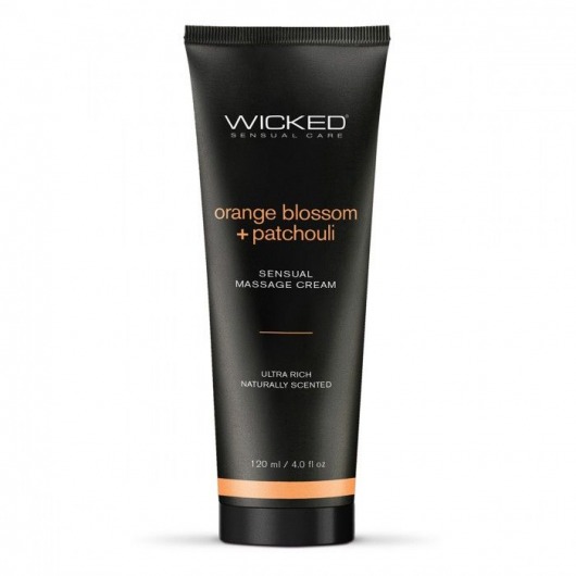 Массажный легкий крем WICKED Orange Blossom plus Patchouli - 120 мл. - Wicked - купить с доставкой в Барнауле