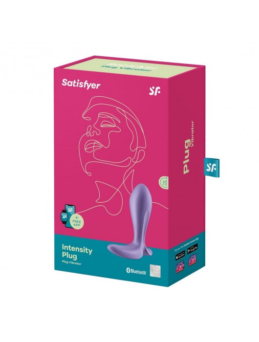 Фиолетовый анальный вибростимулятор Intensity Plug - Satisfyer - в Барнауле купить с доставкой