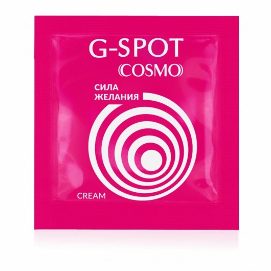 Стимулирующий интимный крем для женщин Cosmo G-spot - 2 гр. - Биоритм - купить с доставкой в Барнауле