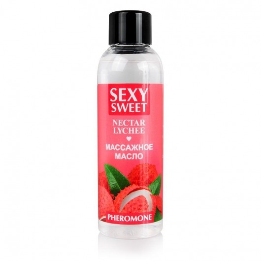 Массажное масло Sexy Sweet Nectar Lychee с феромонами и ароматом личи - 75 мл. - Биоритм - купить с доставкой в Барнауле