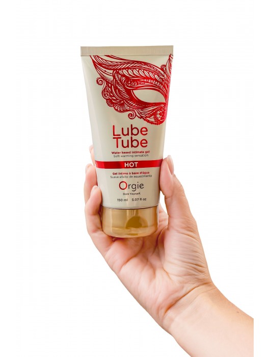 Интимный гель на водной основе Lube Tube Hot с разогревающим эффектом - 150 мл. - ORGIE - купить с доставкой в Барнауле