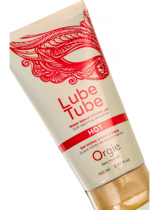 Интимный гель на водной основе Lube Tube Hot с разогревающим эффектом - 150 мл. - ORGIE - купить с доставкой в Барнауле