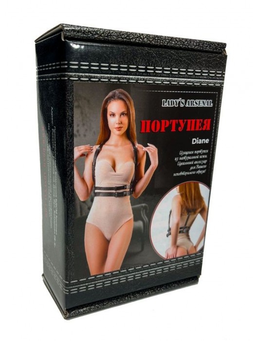 Изящная портупея из натуральной кожи Diane - БДСМ Арсенал - купить с доставкой в Барнауле