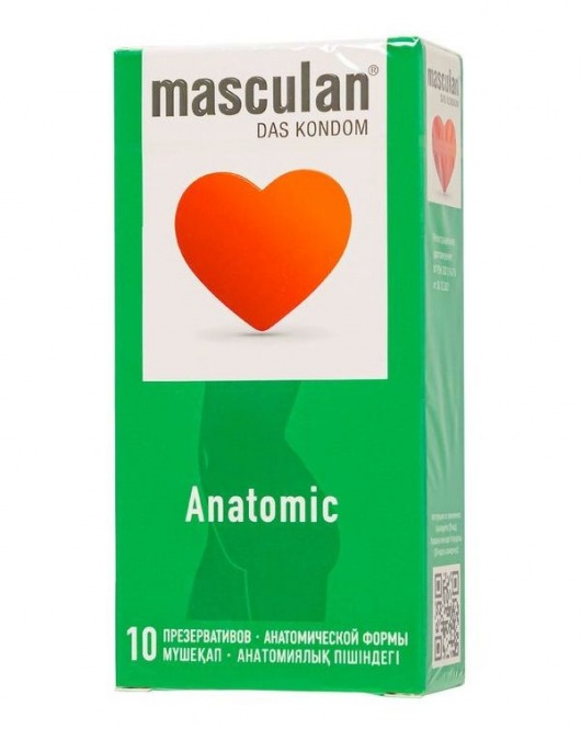 Презервативы анатомической формы Masculan Anatomic - 10 шт. - Masculan - купить с доставкой в Барнауле