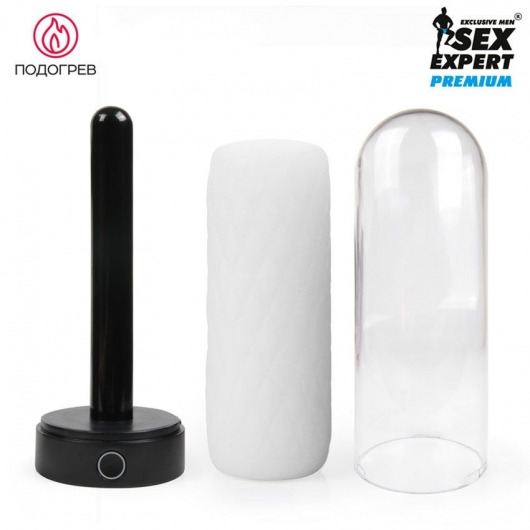 Оригинальный мастурбатор в колбе с нагревом - Sex Expert - в Барнауле купить с доставкой