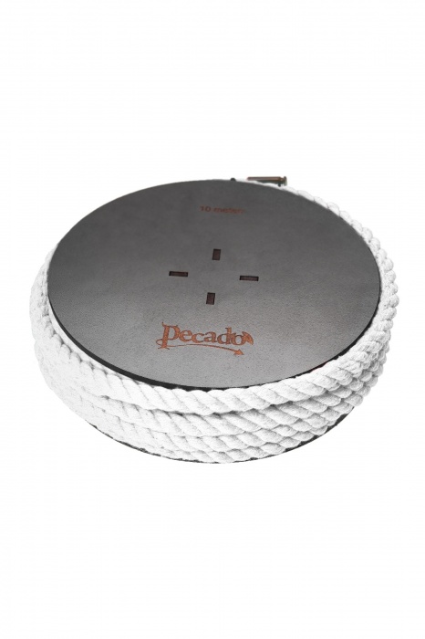 Белая веревка для шибари на катушке - 10 м. - Pecado - купить с доставкой в Барнауле