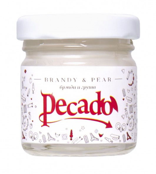 Массажная свеча Brandy   Pear - 35 мл. - Pecado - купить с доставкой в Барнауле