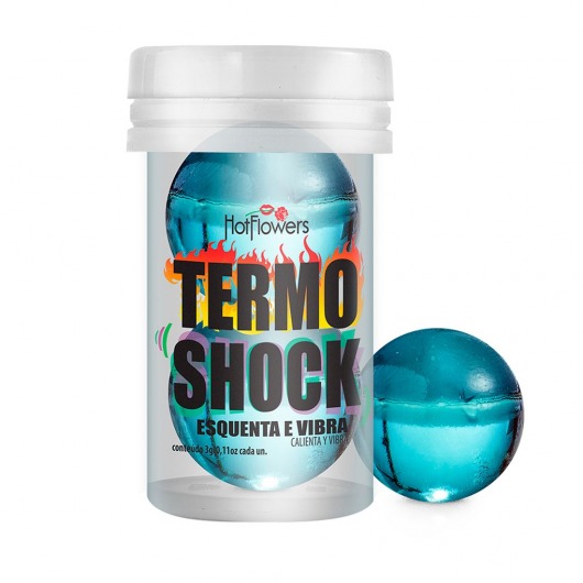 Интимный гель Termo Shock Hot Ball с разогревающе-покалывающим эффектом (2 шарика по 3 гр.) - HotFlowers - купить с доставкой в Барнауле