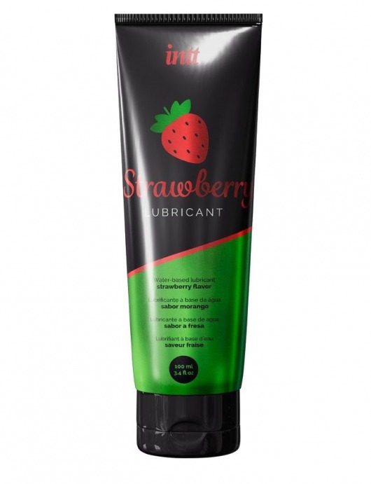 Смазка на водной основе с ароматом клубники Strawberry Lubricant - 100 мл. - INTT - купить с доставкой в Барнауле