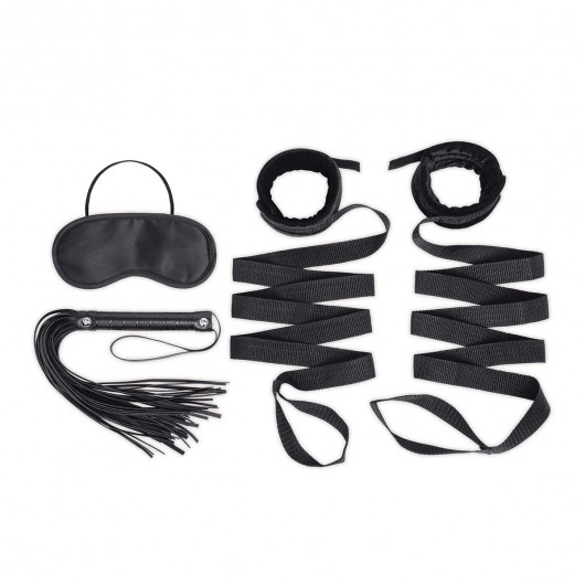 Эротический набор 4PC Bondage Bed Strap   Flogger Kit - Lux Fetish - купить с доставкой в Барнауле