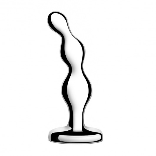 Стальной анальный фаллоимитатор для простаты Stainless Steel Anal Beads - 13 см. - b-Vibe - в Барнауле купить с доставкой