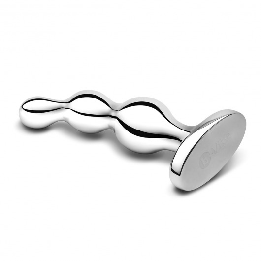 Стальной анальный фаллоимитатор для простаты Stainless Steel Anal Beads - 13 см. - b-Vibe - в Барнауле купить с доставкой