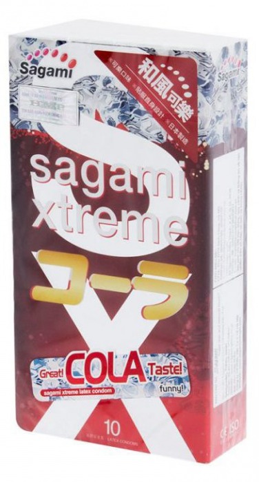 Ароматизированные презервативы Sagami Xtreme COLA - 10 шт. - Sagami - купить с доставкой в Барнауле