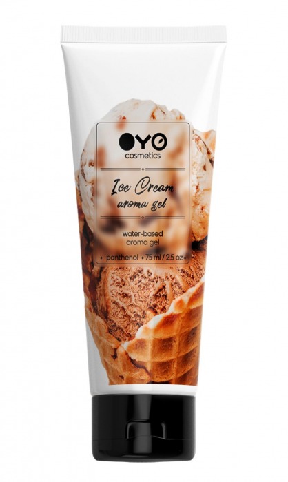 Лубрикант на водной основе OYO Aroma Gel Ice Cream с ароматом пломбира - 75 мл. - OYO - купить с доставкой в Барнауле