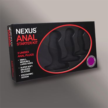 Набор из 3 массажеров простаты чёрного цвета NEXUS ANAL STARTER KIT - Nexus Range - в Барнауле купить с доставкой